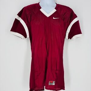 New Nike Men's Football Jersey Size: L Authentic Athletic Wear Burgundy/White